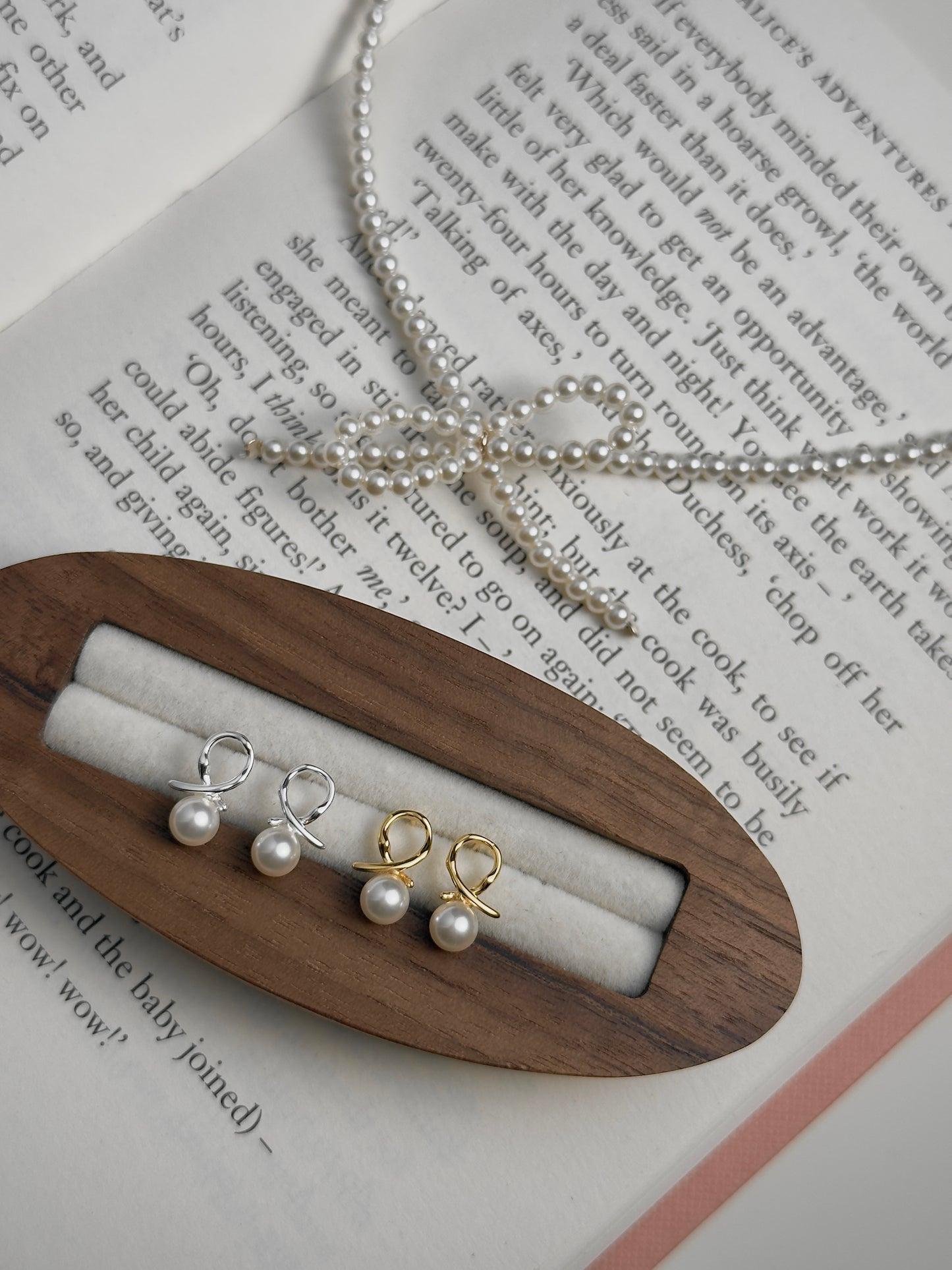 推薦款💖簡約線條珍珠耳環