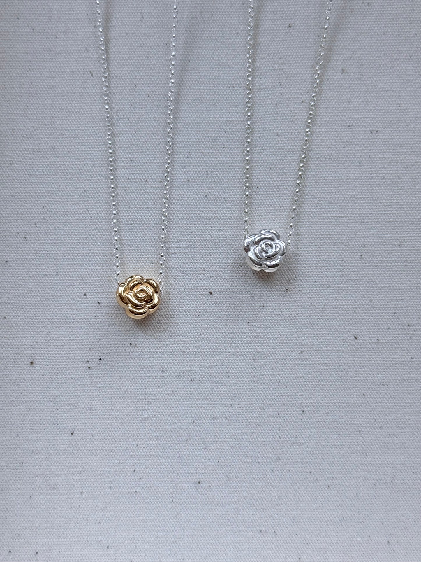 立體玫瑰調節項鍊Rose Bloom Necklace