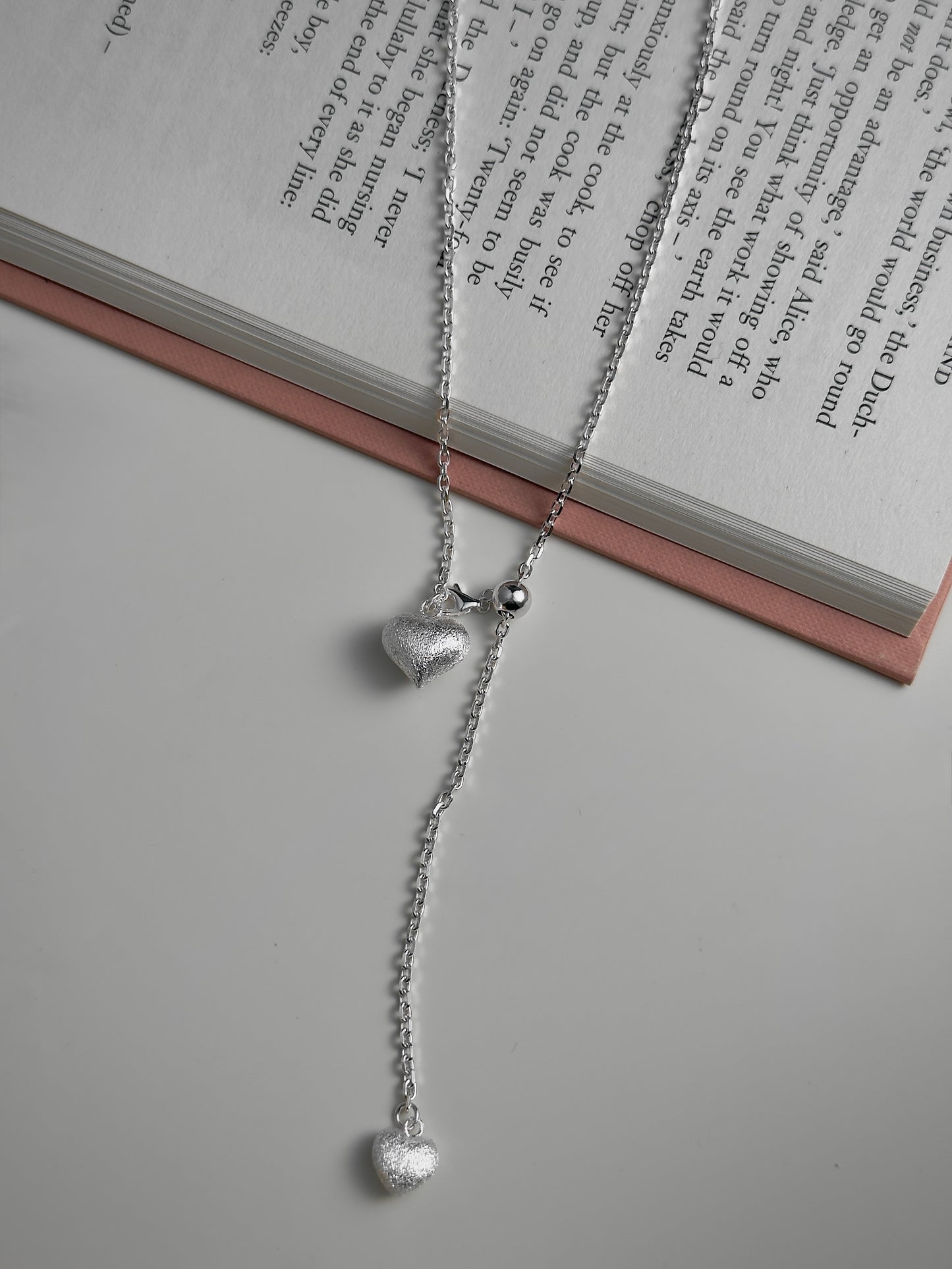 超級重磅💖霧面愛心可調節長鏈毛衣鏈