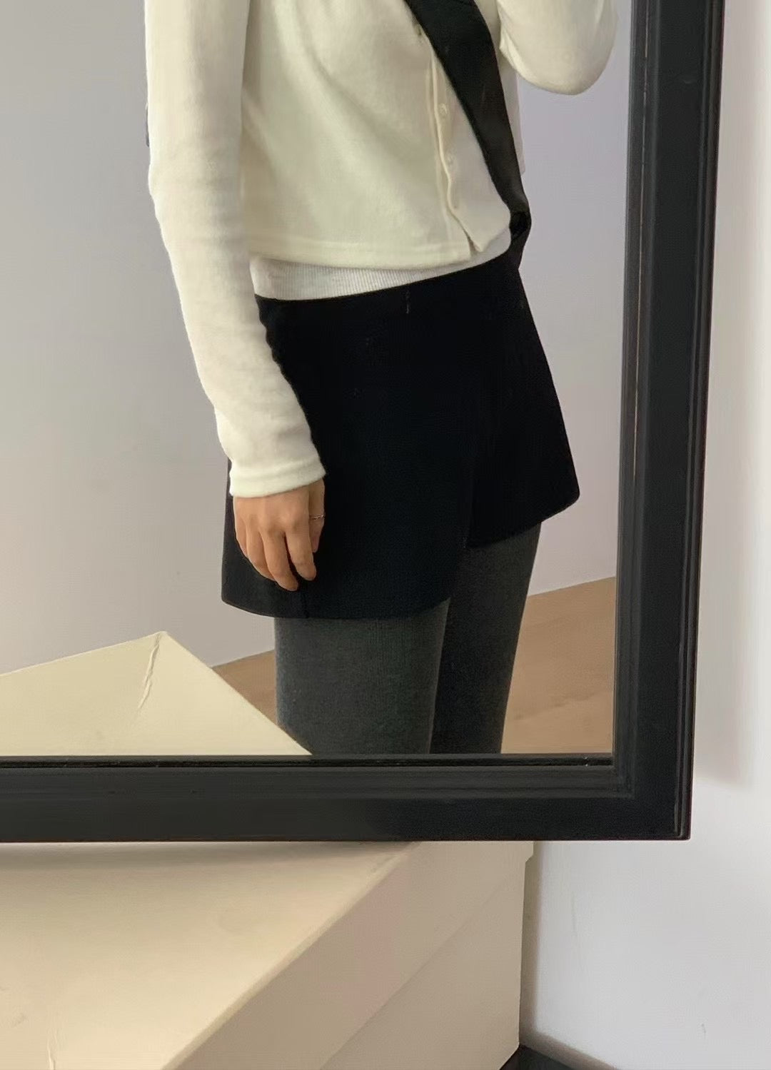 質感厚榜針織羊毛褲