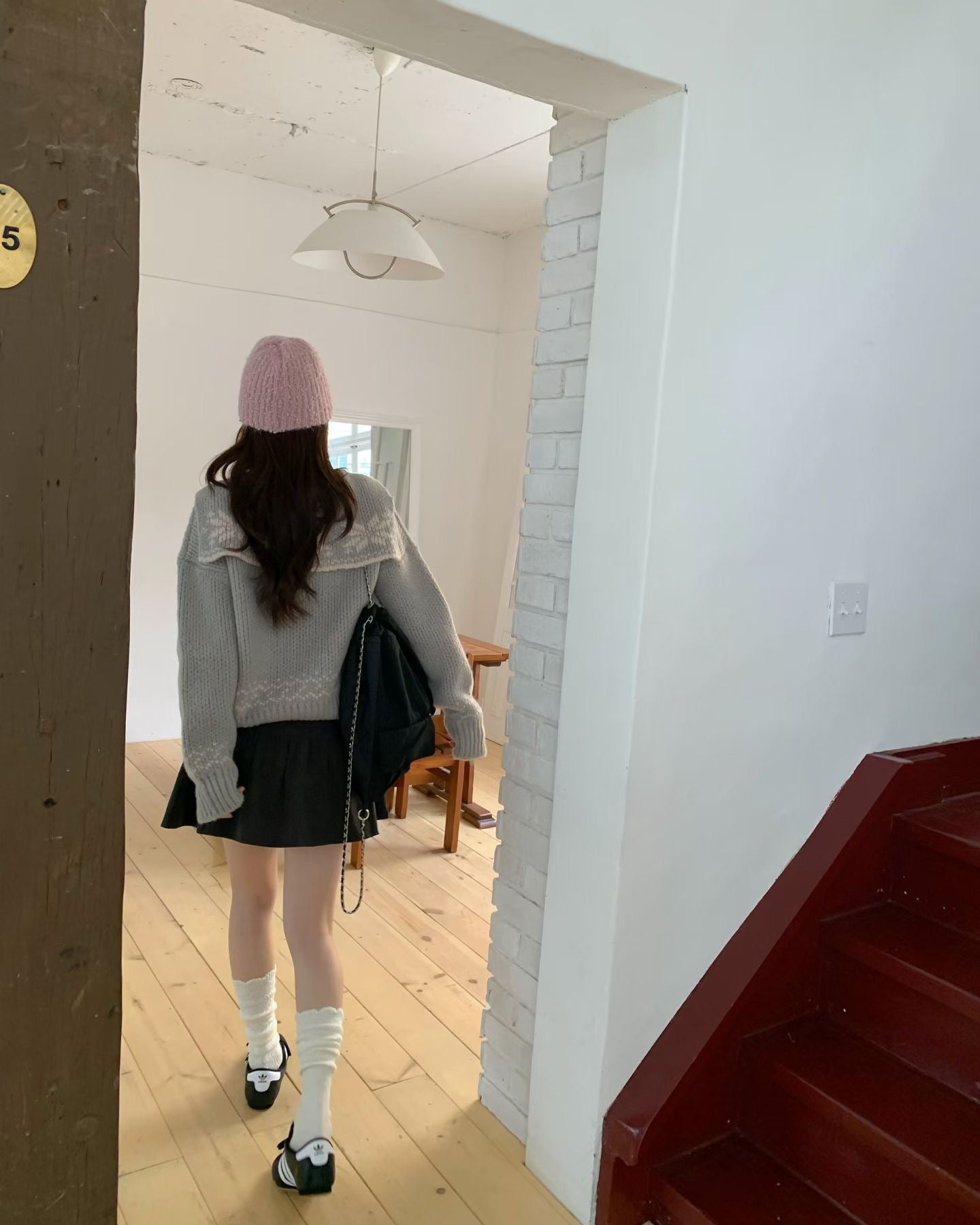 北歐風雪花❄️翻領開衫