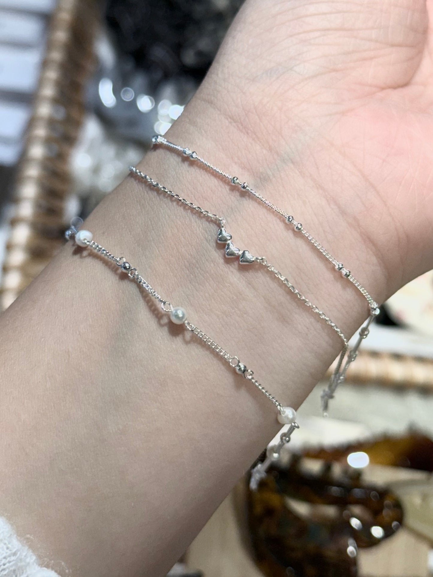 純銀百搭素鏈🐬💗🐚