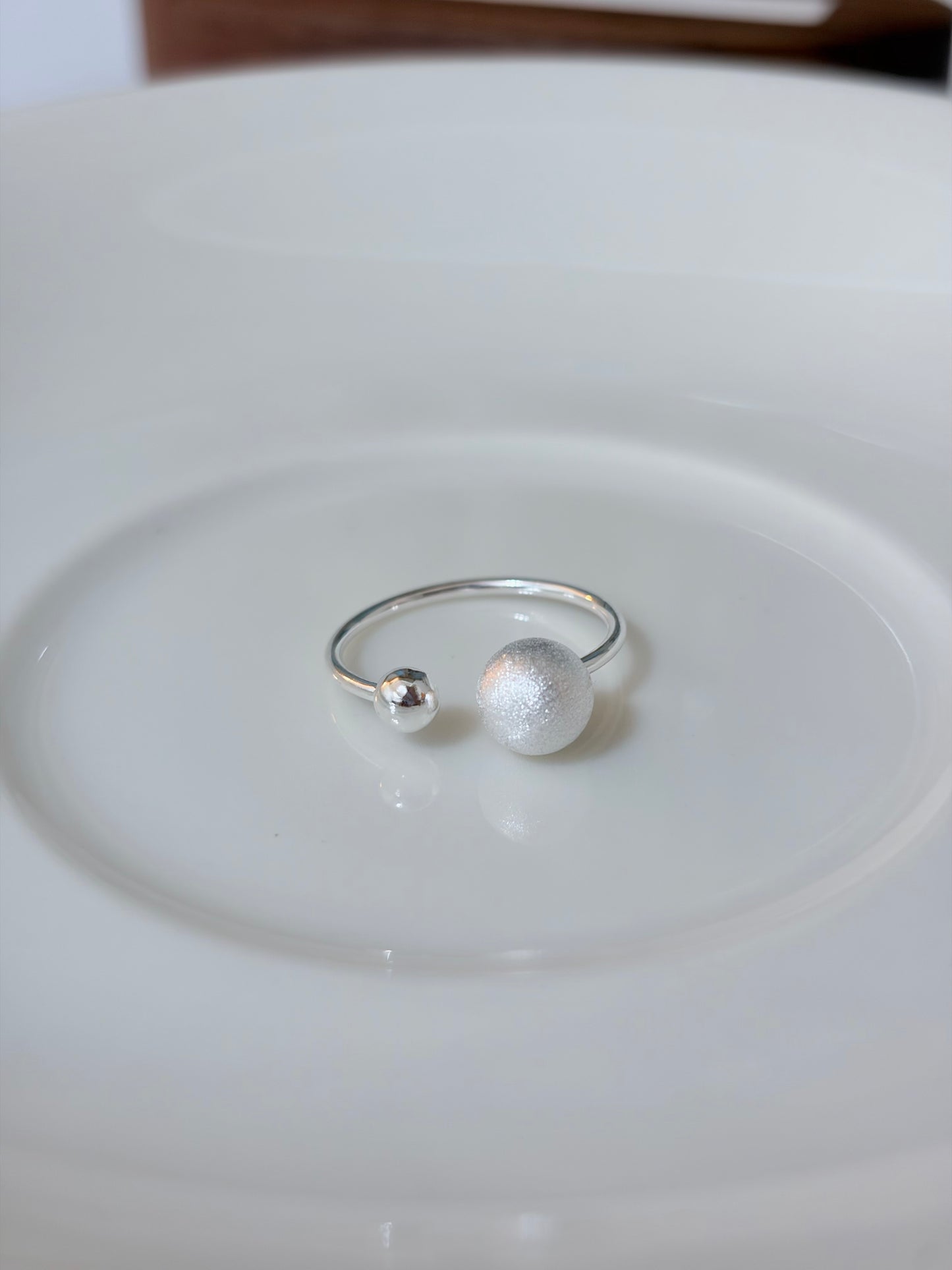 雙球霧光戒指Misty Duo Ring