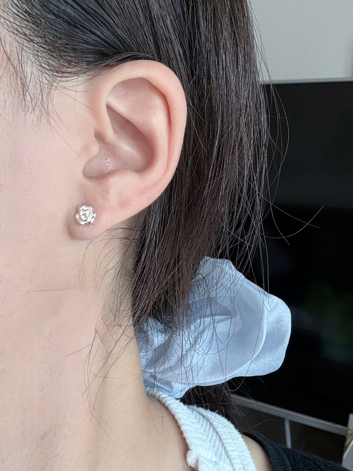 💛奶霧玫瑰耳環Rose Bloom Earrings