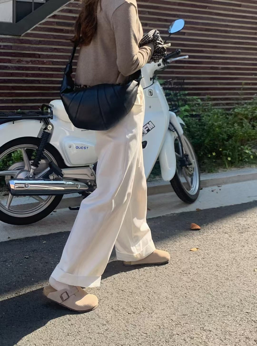 Y35法式慵懶感休閒褲