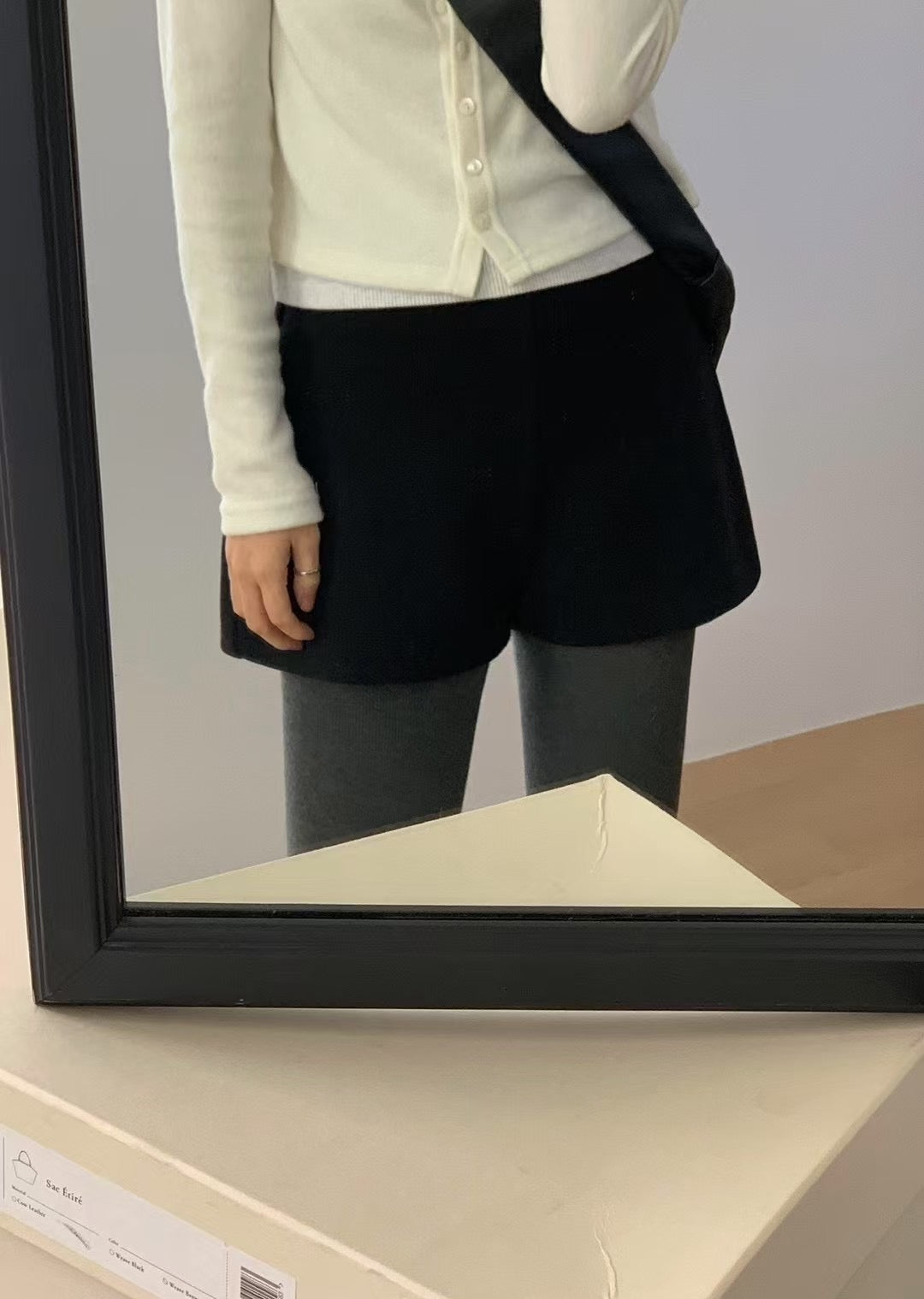 質感厚榜針織羊毛褲