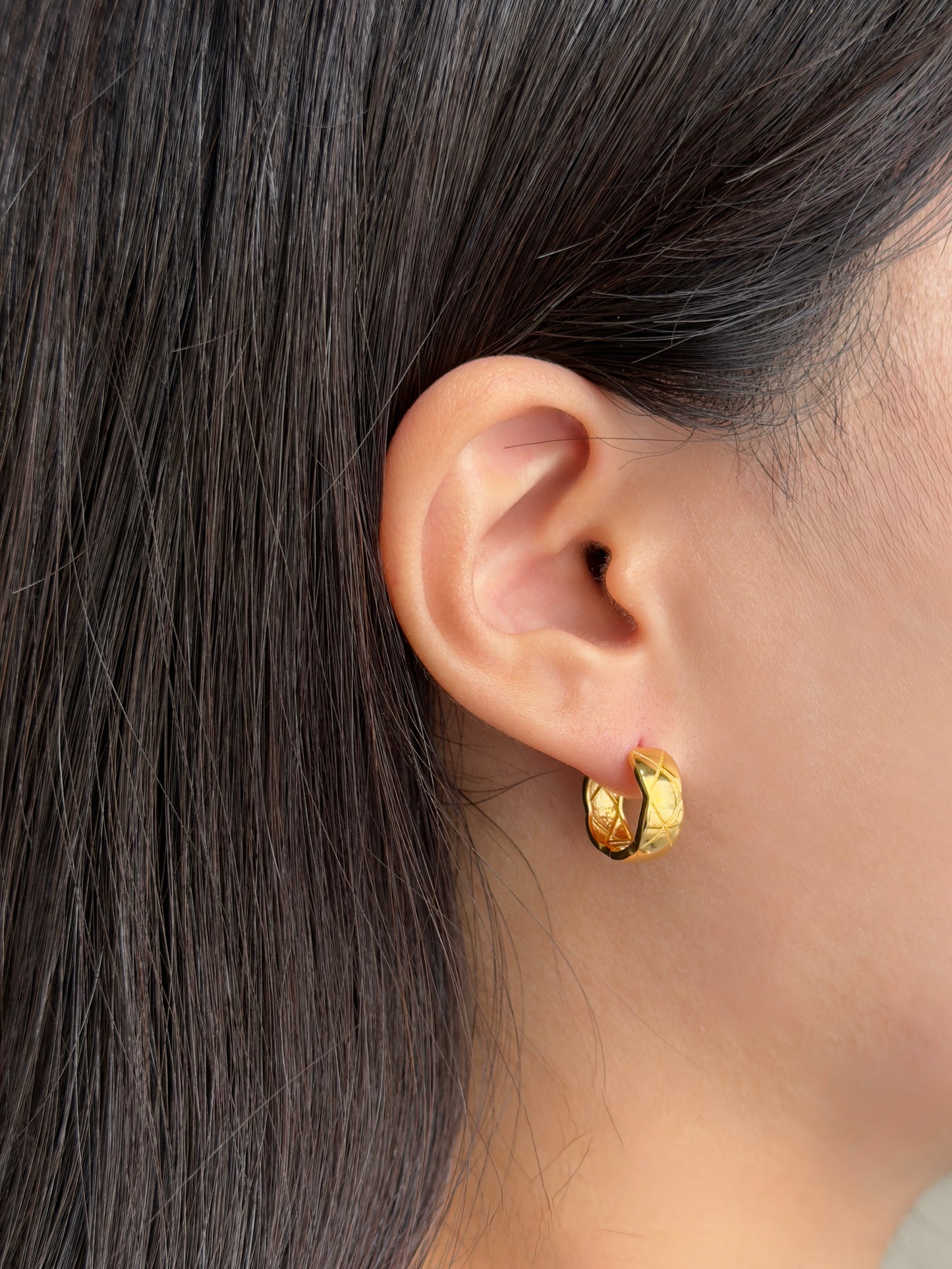 經典推薦💝重磅菱格紋耳環