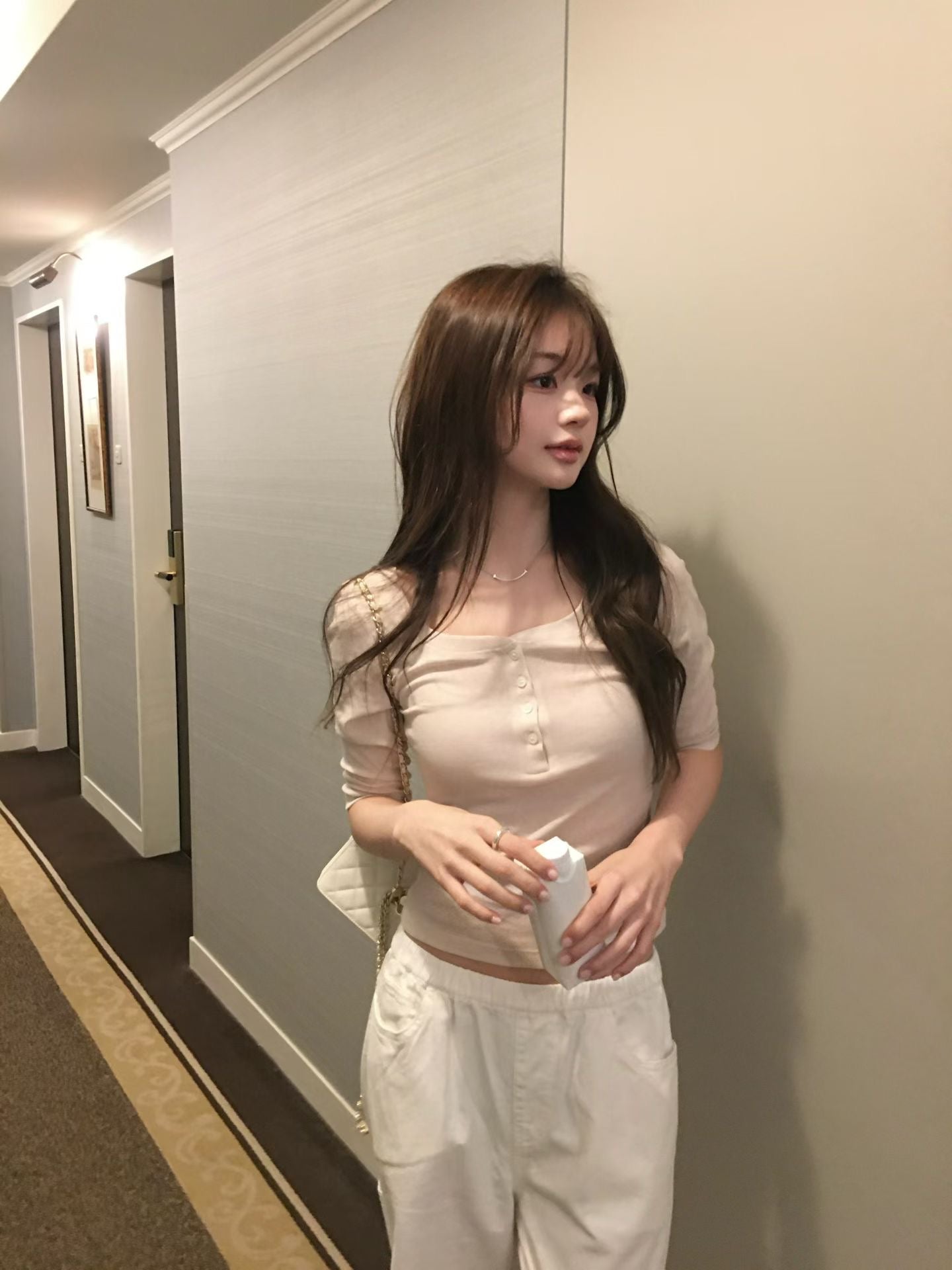 【現貨🍦】F36🇰🇷熱門檔口-棉質修身上衣