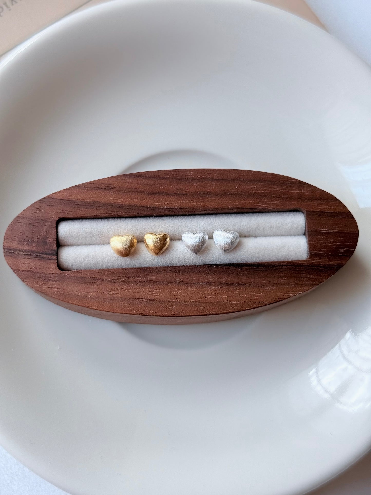 霧面愛心耳環💖Matte Heart Earrings