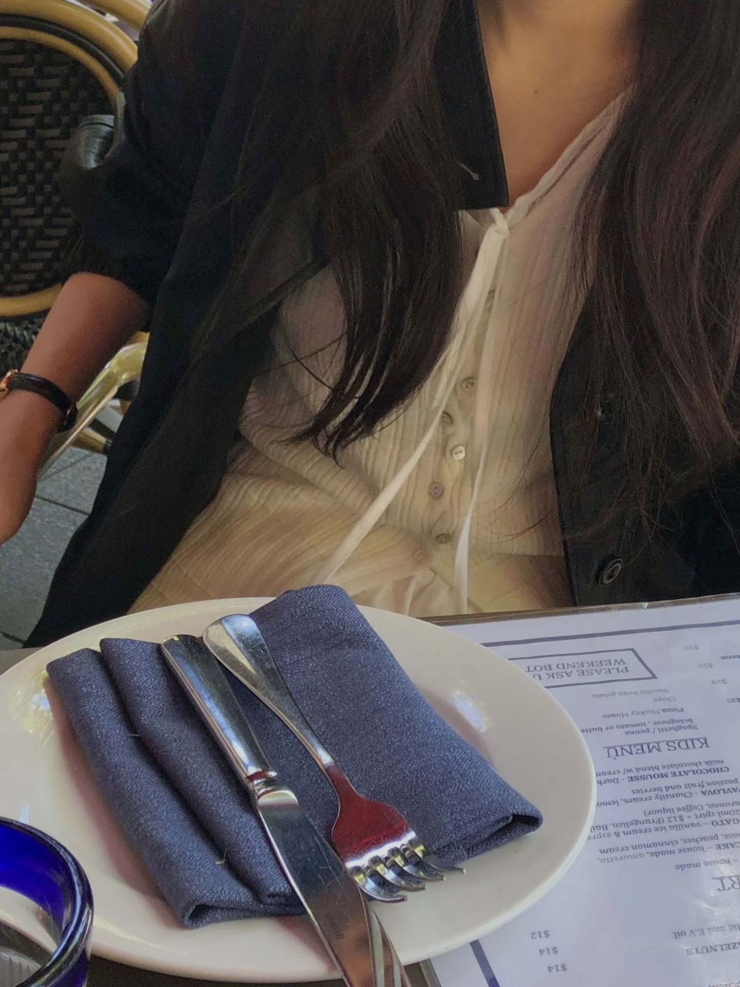 F01針織蕾絲彈性上衣