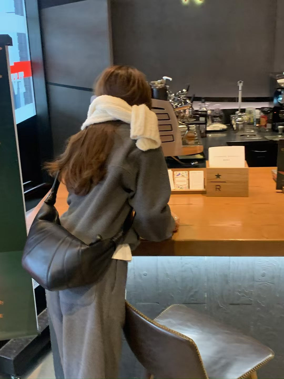 韓國設計師款🇰🇷羊駝毛羊毛混織圍巾