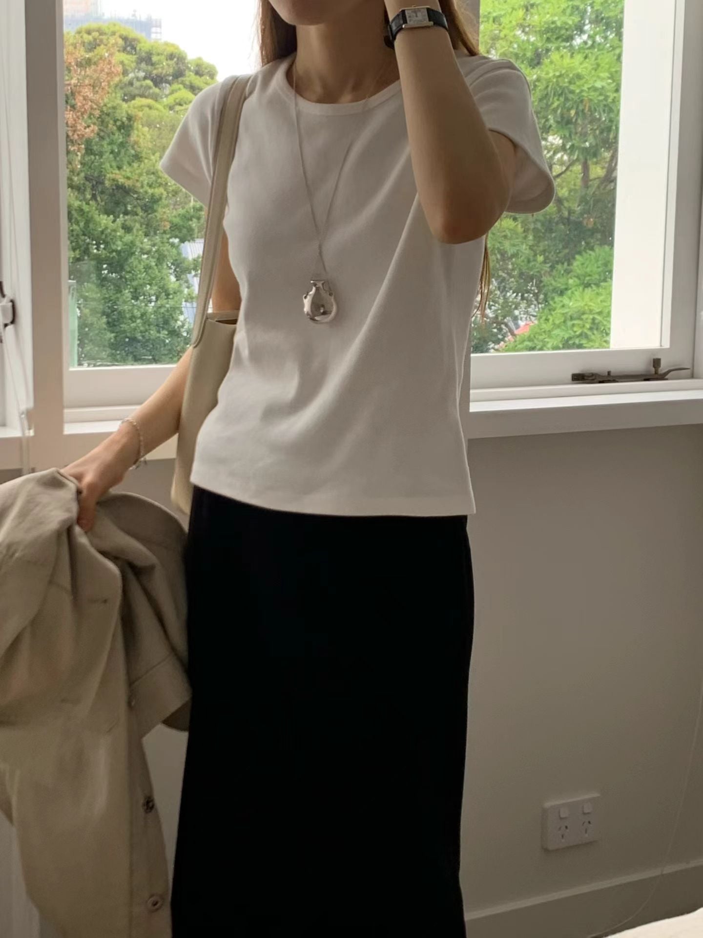 【現貨🍦】M36Ounce奶油基礎棉質素T