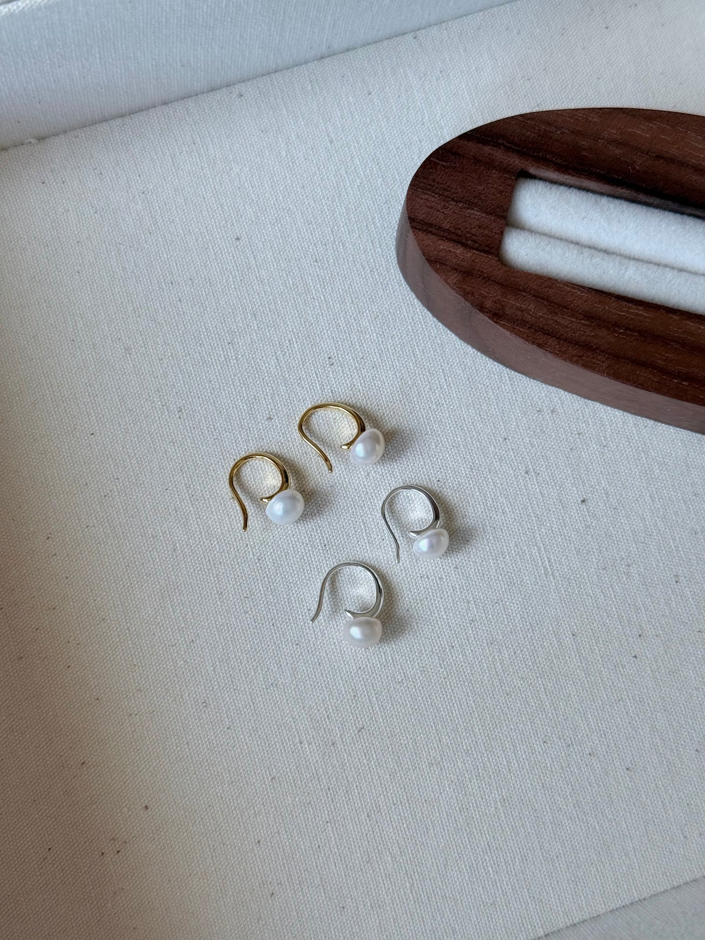 經典百搭淡水珍珠耳環