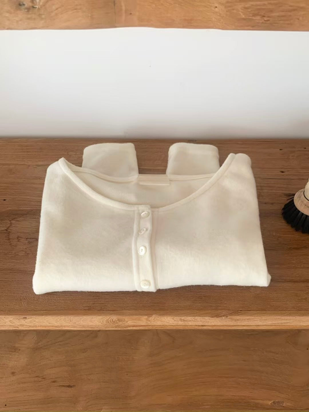 安哥拉羊毛針織開襟衫