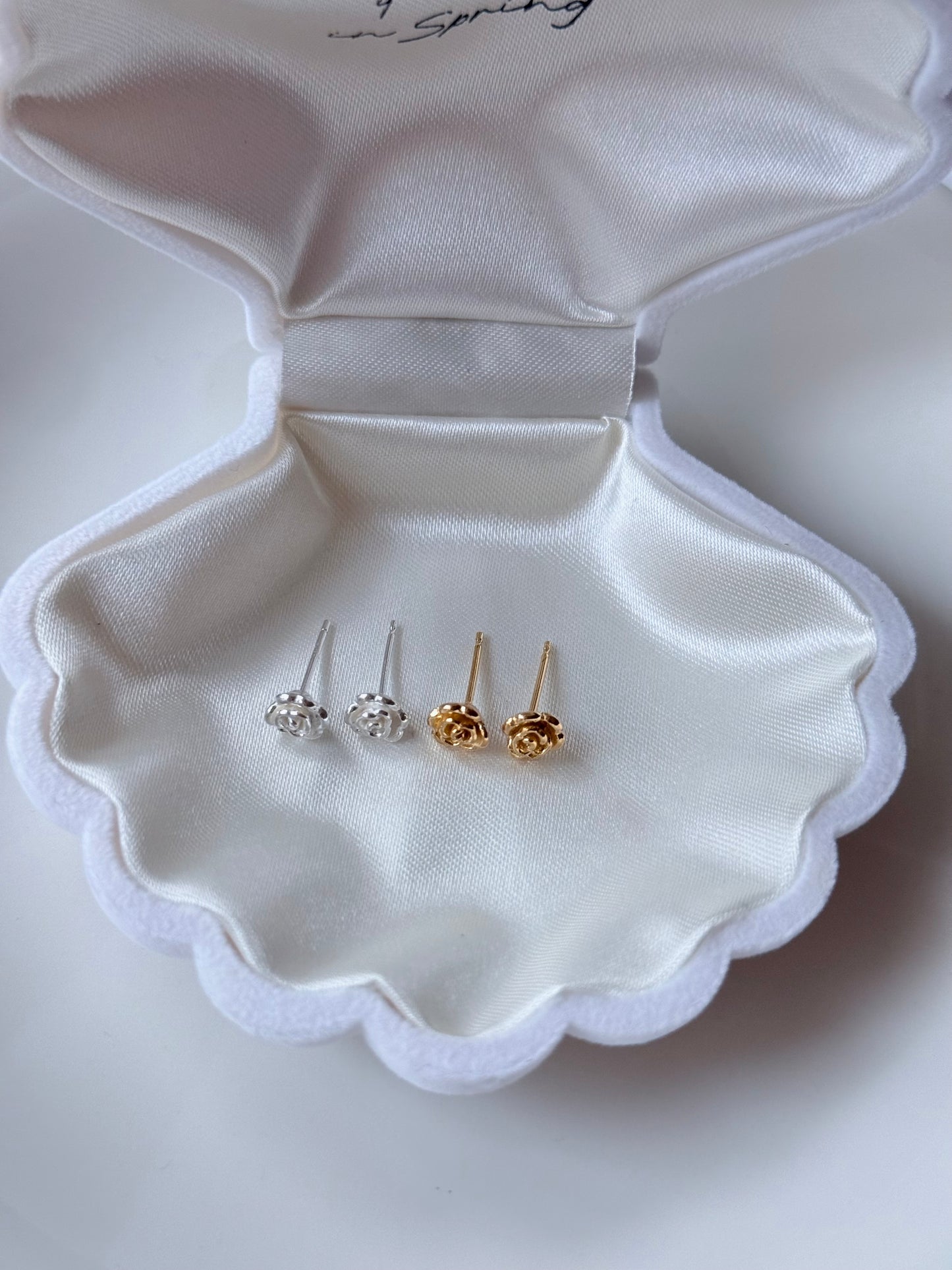 💛奶霧玫瑰耳環Rose Bloom Earrings